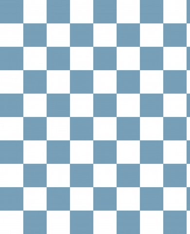 Maglia a coste con motivo a quadri blu e bianchi