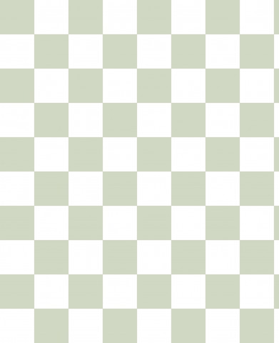 Waterproof fabric a green and white checkerboard pattern