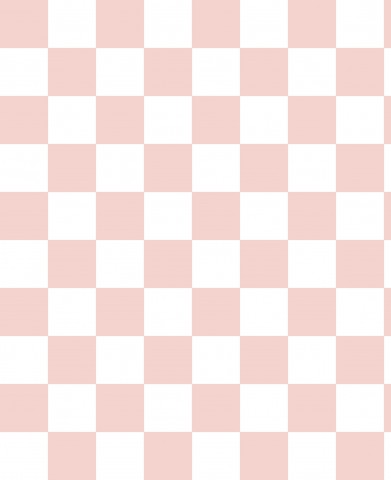 French Terry a pink and white check pattern