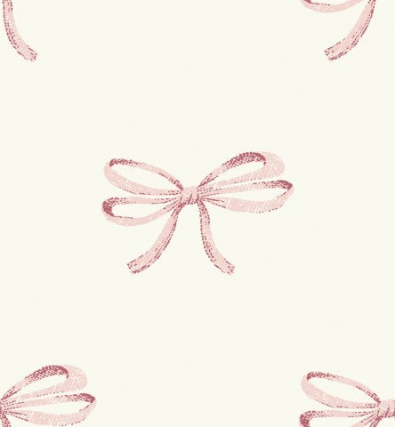 Jersey pink bows on a white background