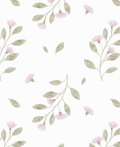 Bauen Sie Ihren nächsten Textile-Projekt mit unserem schönsten Canvas-Stoff - Violet flowers white auf Baumwolle! Ideal für Nähereien, Tischdecken und Dekorati