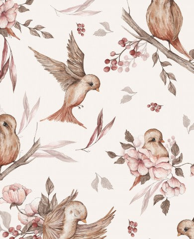 Jersey Vögeln und Blumen