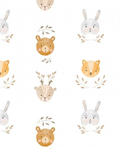 Satin Baumwolle niedlichen Tieren