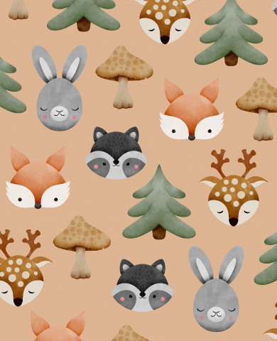 Panama forest animals and trees