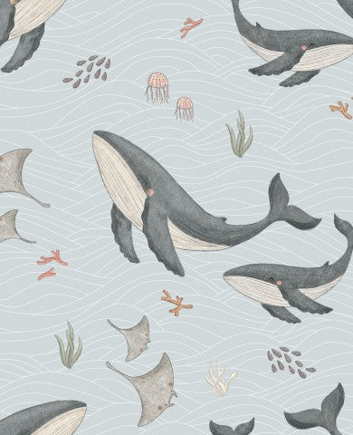 French Terry Whales and Jellyfish