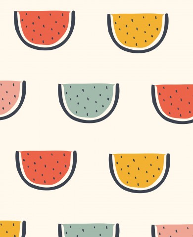 French Terry Wassermelonenscheiben