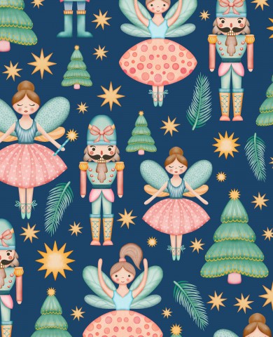 Rib Jersey nutcrackers and Christmas trees