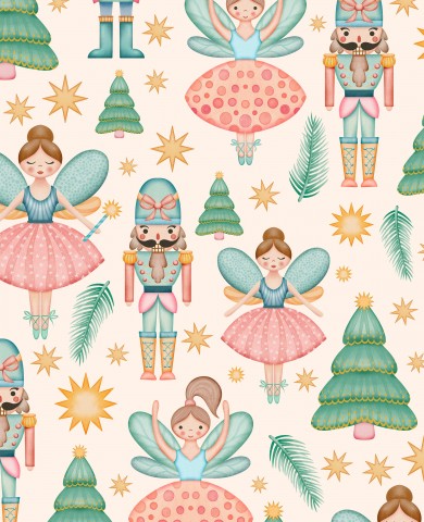 Rib Jersey nutcrackers and Christmas trees