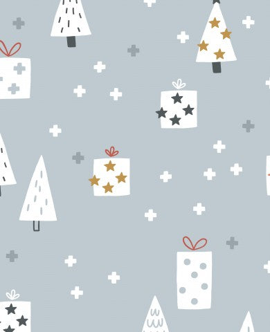 Panama Weihnachtsbäumen und Geschenken