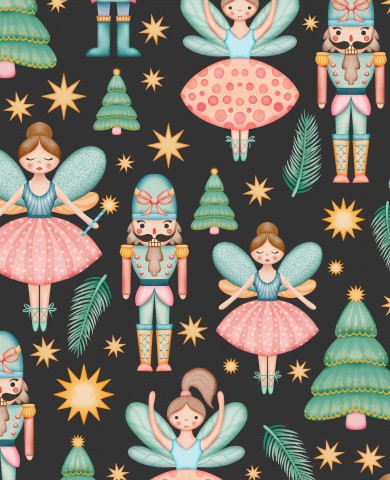 Rib Jersey nutcrackers and Christmas trees