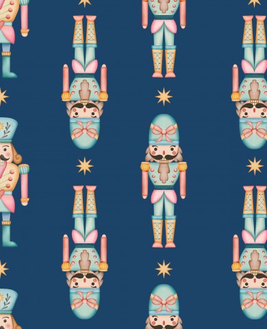 Rib Jersey Nutcrackers on blue background