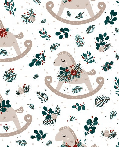 Panama horses and holly leaves