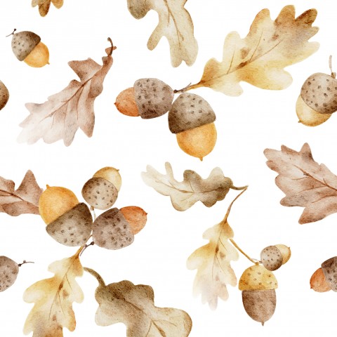 Puuvillakangasta runsaalla toimituksella: Valkoisilla tammenterhoilla koristeltu canvas-kangas, ihanteellinen seuraaviin ompeluprojekteihisi. Jokainen puuvillametri on huolellisesti käsitelty ja valmis ompeluun.