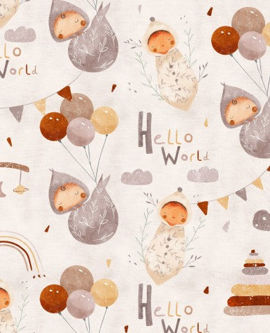 Muslinbaby-slöjor och ballonger