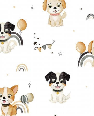 Panama süßen Hunden und Luftballons