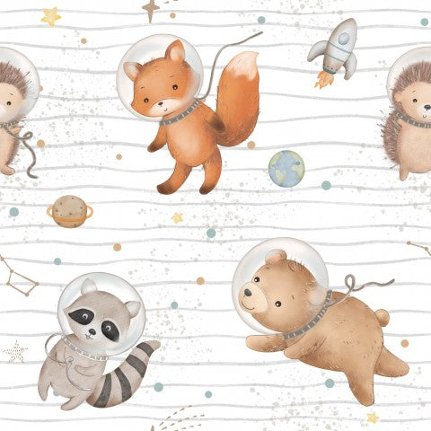 Jersey animals in spacesuits