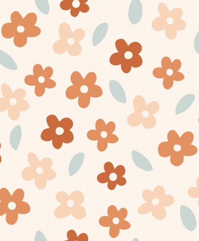 Mussola con un'immagine di un motivo floreale su uno sfondo beige