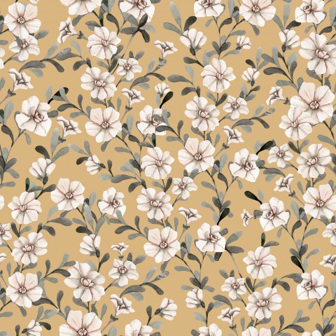 Panama an image of a floral pattern on a light brown background