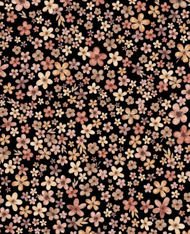 Jersey ein Bild eines schwarz-rosa Blumenmusters