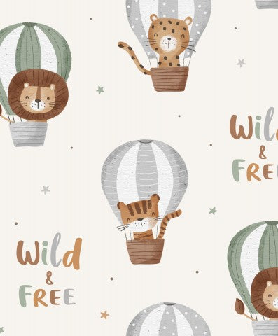 Hochwertige Baumwoll-Canvas-Meterware für Ihr nächstes Projekt - Wild and Free! Naturweiche Baumwolle in verschiedenen Farben zum nähen von Kleidern, Taschen o