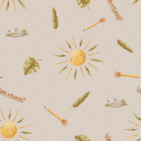 Canvas Baumwolle für Wild Kids - Natürlich, unkonventionell und trendbewusst! Baumwoll-Coordinatensstoff in farbenfrohen Mustern, ideal für den Einsatz bei Uni