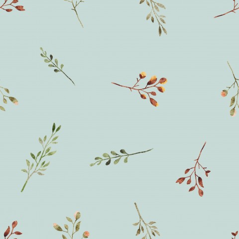 SoftShell watercolor branches and leaves