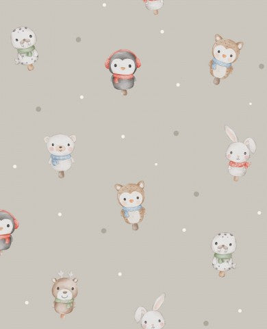 Warmen Sie sich auf mit diesem bezaubernden Winter-Canvas von Baumwolle Taupe! Ideal für Ihre nächsten Modellierungen, Hemden oder Mäntel - 100% Baumwolle gara