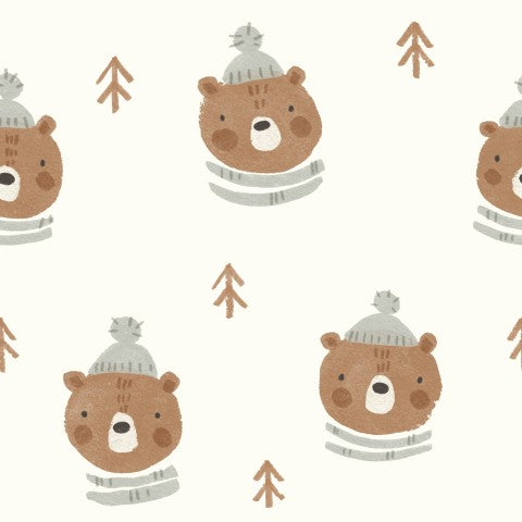 SoftShell cute bears in winter hats