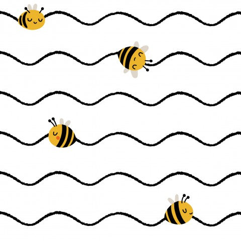 Panama Bienen auf weißem Hintergrund