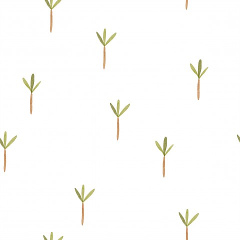 Jersey small trees on white background