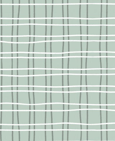 SoftShell a green and white checked fabric pattern