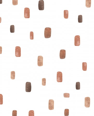 French Terry a pattern of brown squares on a white background