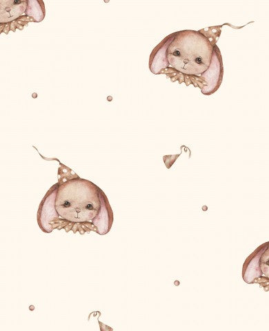 Jersey sød lille kanin på hvid baggrund