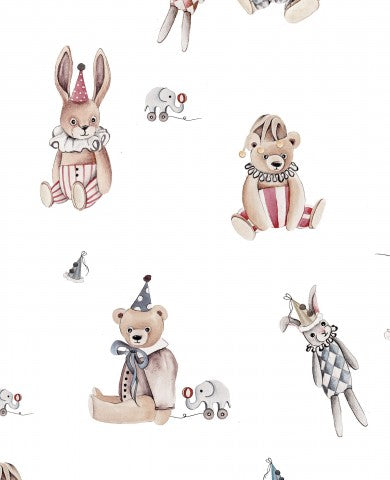 French Terry teddy bears and other animals