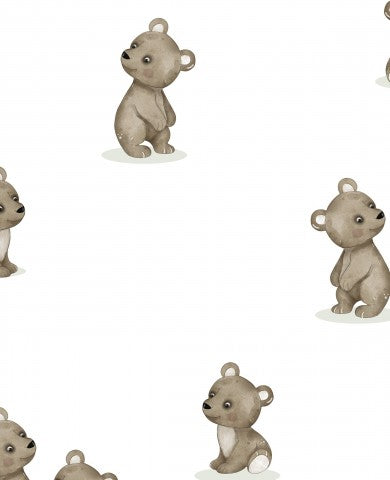 Panama Muster süßer Teddybären