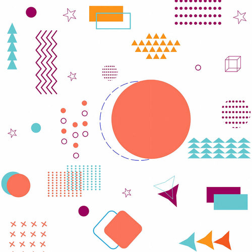 Dots, stripes and shapes jersey