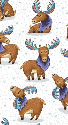French Terry Moose in the Rain