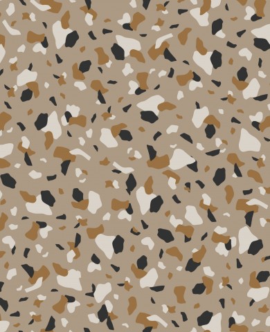 Muslin a picture of a brown, black and white tile pattern