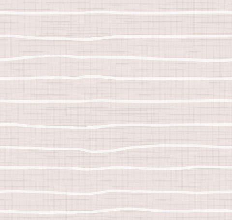 French Terry a light pink and white striped background
