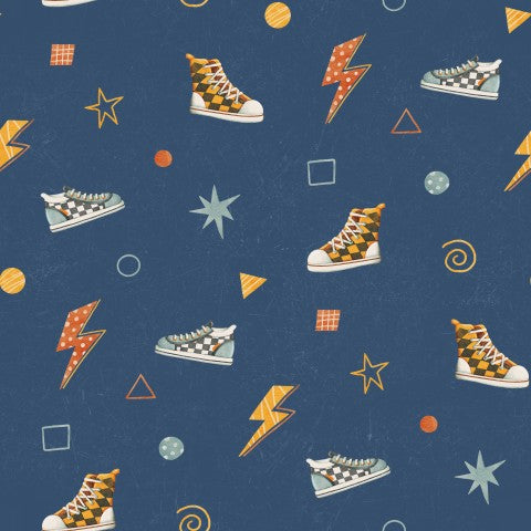  Sneakers in tessuto impermeabile con stelle