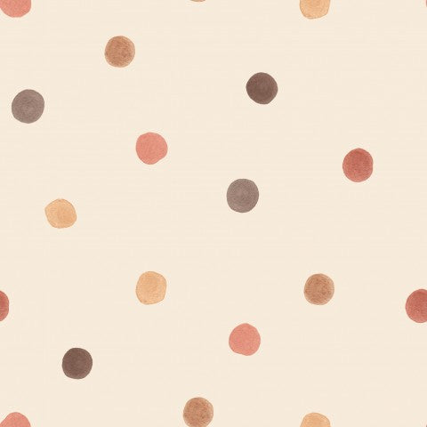 Muslin a polka dot pattern on a beige background
