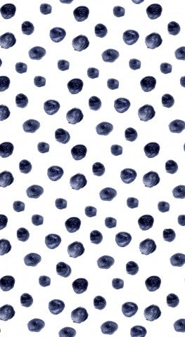 Toile de coton à motifs de pois noirs et blancs