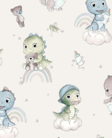 Satin cotton dinosaurs and other animals