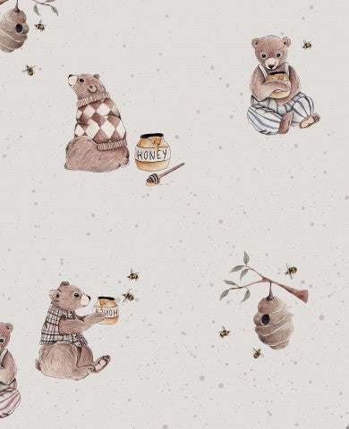 Jersey bears with honey-warm grey