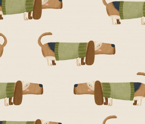  French Terry, en hund iført en sweater