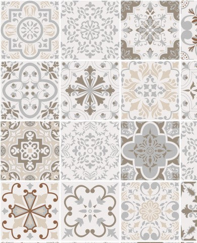 Jersey Beige geometric mixed tiles