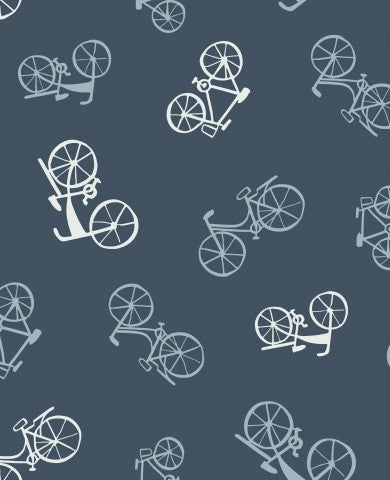 Jersey Bikes tossed in blue