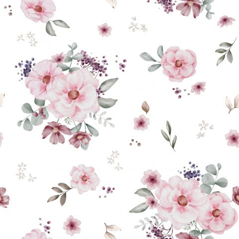 Jersey flower Iselin, small, white