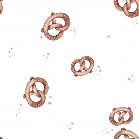  Tessuto di tela di cotone bianco per pretzel - 100% cotone, disponibile al metro per cucire.