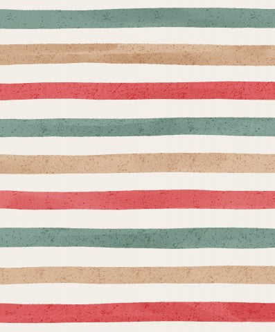 Musselin Bright stripes for Christmas